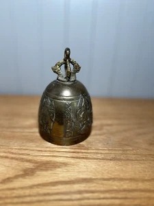 Hindu Temple Prayer Bell 4" Tall Solid Brass Missing Clapper - Picture 1 of 3