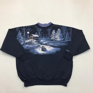 Vintage Sweatshirt Mens Extra Large Jumper Cotton Crew Neck (XL) - Picture 1 of 10