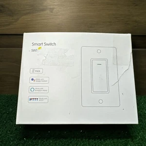 2 Pack Smart Light Switch SW1 Wi-Fi  Alexa Google Assistant IFITT - Picture 1 of 4