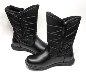 Botas de invierno impermeables Totes Edgen negras para mujer - tallas surtidas NWB ANCHAS - Imagen 1 de 9