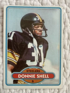 1980 Topps #256 Donnie Shell NM/NM+ Steelers - Picture 1 of 2
