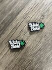 Weed Wake & Bake Marijuana Cannabis Charm For Crocs Shoe Charms - 2 Pieces