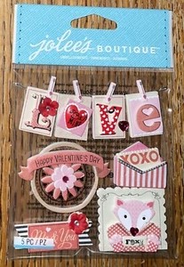 Jolees Happy VALENTINES Day Words ~Love~ Me & You Marriage Anniversary Stickers - Picture 1 of 5