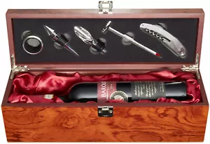 BRUBAKER Set Sommelier Aprivini - Kit Accessori Bar - Scatola Vino - Porzione Vino - Foto 1 di 9