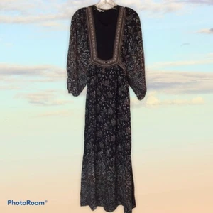 NWOT TULAROSA Boho Prairie Print Maxi Dress Small - Picture 1 of 9