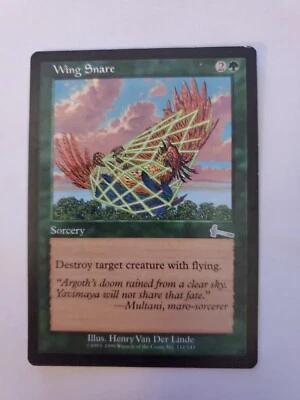 MTG Magic The Gathering Card Wing Snare Sorcery Green Urza's Legacy 1999 - Image 1 of 2
