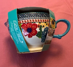 The Pioneer Woman Dazzling Dahlias 4 Piece Measuring Bowl Set Stoneware Floral - Picture 1 of 4