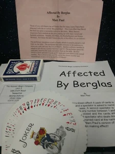 Marc Paul Affected by David Berglas ACCAN Advance Card Magic Imported London - Picture 1 of 4
