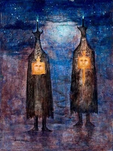 Leonora Carrington oil on canvas signed and Stamped - Picture 1 of 1