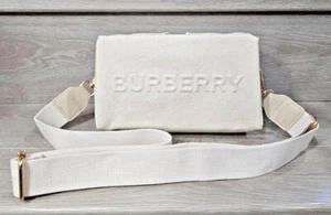 Burberry VIP GWP Converted Cream Canvas Trousse Makeup Cosmetic Pouch Bag - Bild 1 von 9