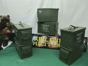 Paquete de 6 50 latas de munición de acero militar caja de metal almacenamiento 6 latas SIN ÓXIDO GRADO 1 - Imagen 1 de 10