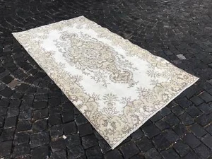 Turkish Antique rug Bohemian Area rug Oushak rug Vintage Rug Handmade Wool rug - Picture 1 of 12