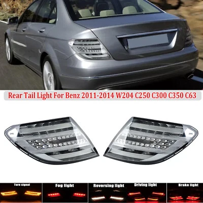 Комплект из 2 задних светодиодных тормозных задних фонарей для Mercedes Benz W204 C250 C300 C350 2011-2014 годов выпуска - Изображение 1 из 4