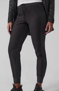 Pantalones de chándal de trekking híbridos Athleta Headlands talla 10 Petite 10P negros lisos - Imagen 1 de 11