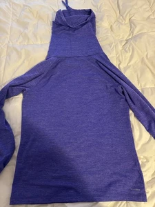 Reebok Cowl Neck Long Sleeve Pullover Women's Large Purple Play - Picture 1 of 5