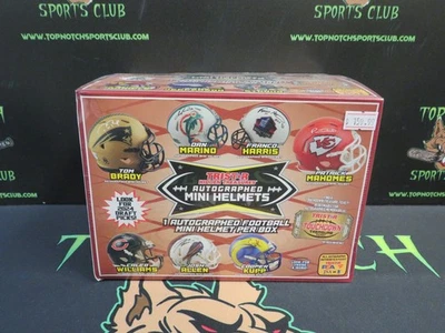 TRISTAR HIDDEN TREASURES MYSTRY SEALED AUTOGRAPHED SIGNED MINI HELMET BOX CG4 - Image 1 of 4