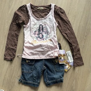 The Cheetah Girls - Pink Shirt -and Shorts Disney - Girls 6x Vintage NEW W/ TAGS - Picture 1 of 13