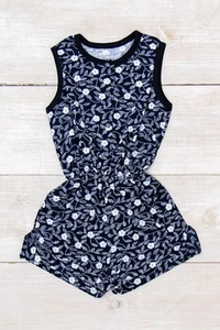 Printed Girls’ Romper – Lightweight Fulikra, Decorative Trim & Practical Pock... - Picture 1 of 5
