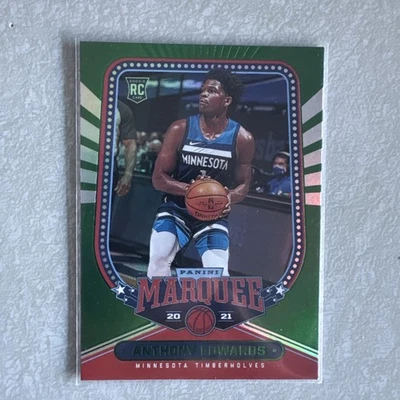 2020-21 Panini Chronicles Marquee Green #254 Anthony Edwards RC - Image 1 of 2
