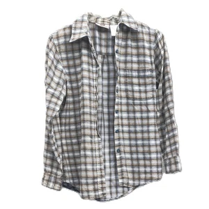 Vintage Faded Glory Authentic Wear Blue Flannel Size Small Very Good Condition - Bild 1 von 5