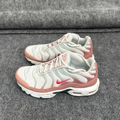 Nike Air Max Plus TN Juvenil 2Y Blanco Rosa Teal Tenis CD0610-110 Niñas Foto 1 de 4