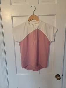Fox Damen rosa weiß Radtrikot 1/4 Reißverschluss Größe Small - Bild 1 von 7
