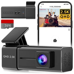 Dash Cam, 2.5K WiFi Dash Camera for Cars, Mini Dashcam with App, Front Car Ca... - Bild 1 von 9