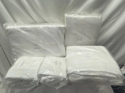 Lote de juego de cama de lino Parachute Heirloom Tencel - King - edredón blanco, juego de sábanas, fundas Foto 1 de 4