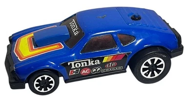 Tonka 复古蓝色压钢赛车按钮摩擦 STP Cragar AC Hurst — 第 1/4 张图片