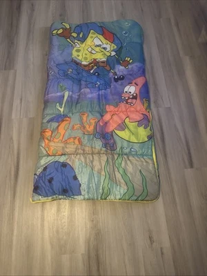 De colección 2005 Bob Esponja Pantalones Cuadrados 30” X 54” Saco de Dormir Patinador Monopatín Nick Foto 1 de 3