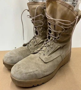 Belleville Mens Combat Military Boots 390DES Coyote Suede Canvas Size 13 Reg - Picture 1 of 7