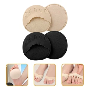 2 pares de calcetines invisibles de cinco dedos calcetines sin tacón antepié medio barco - Imagen 1 de 12