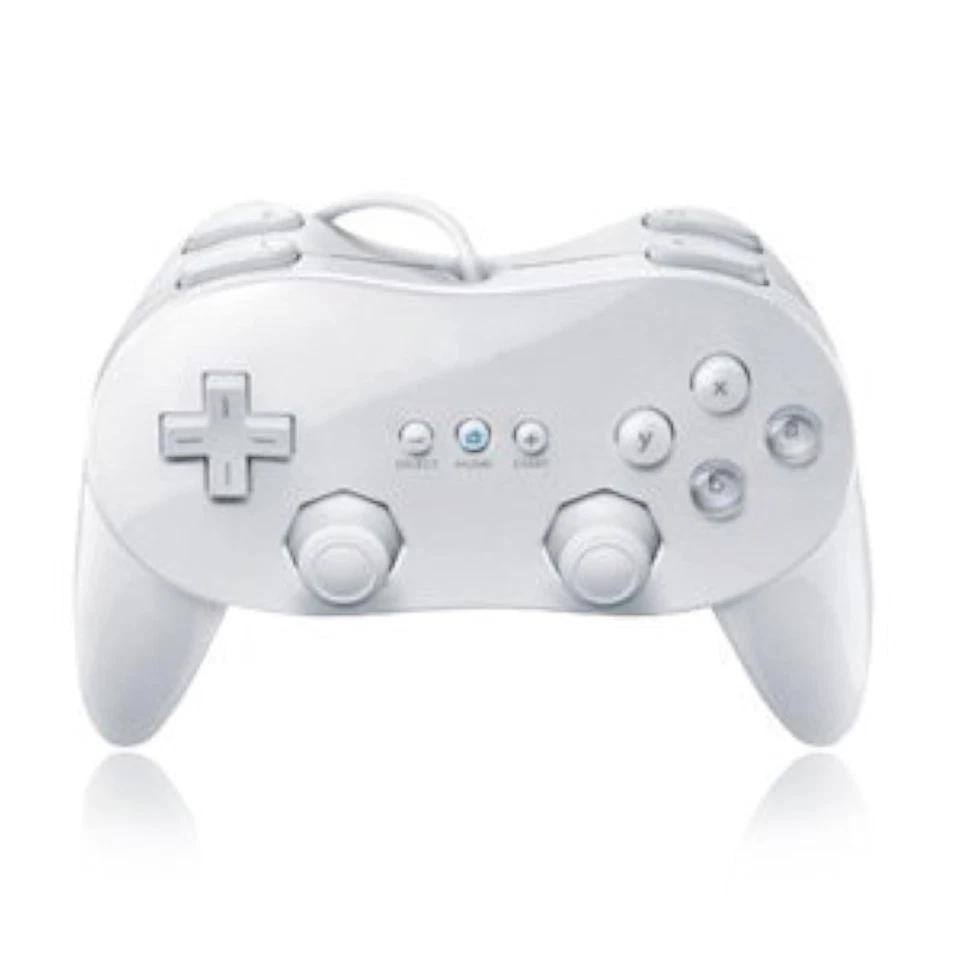 Classic Pro Controller For Wii U And Wii White Brand New 9Z - Image 1 of 3