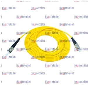 2pcs 15M FC to ST SM Simplex 9/125 3.0mm Fiber Optic Patch Cord Jumper Cable NEW - Picture 1 of 2