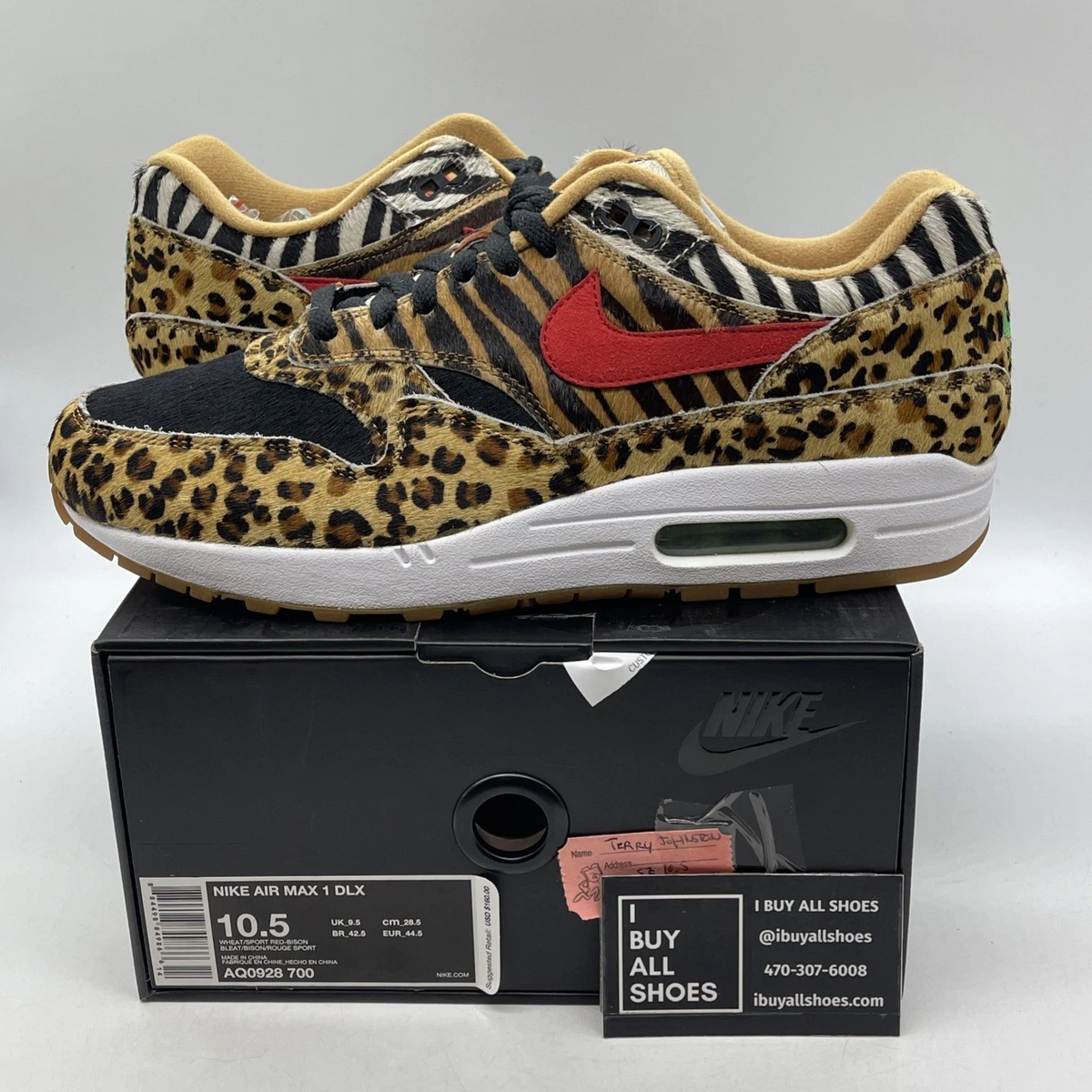 Nike Atmos x Air Max 1 DLX 2018 Animal Pack for Sale