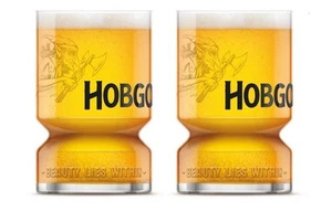 2x Hobgoblin One Pint 20oz Glass Brand New Stubby Design Hobgoblet Gift CE M22 - Picture 1 of 8