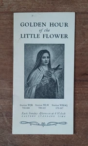 Goldene Stunde der kleinen Blume - Pater Coughlin Radio Stundenbroschüre Okt.,1929 - Bild 1 von 7