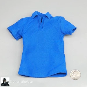 1:6 DID US Navy F-14 Pilot Tom & Nick Mens Blue Polo Shirt for 12" Figures - Picture 1 of 7