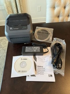 Zebra GX420d Label Printer Open As Is See Photos - Afbeelding 1 van 16