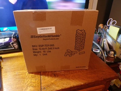EASY GO STACK & TUMBLE 12.4" 11 X2X6.3 54 PIECES [10 POUNDS] BRAND NEW FREE SHIP - Image 1 of 4