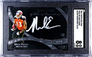 20014 TOPPS FIVE STAR, SILVER SIGNATURE, #FSS-MS, MIKE EVANS, AUTO, SERIAL#36/60 - Imagen 1 de 4
