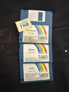 WORKBENCH 2.04 Set Of 3 Original Disks UnTested Has Errors As Seen 780 - Afbeelding 1 van 1