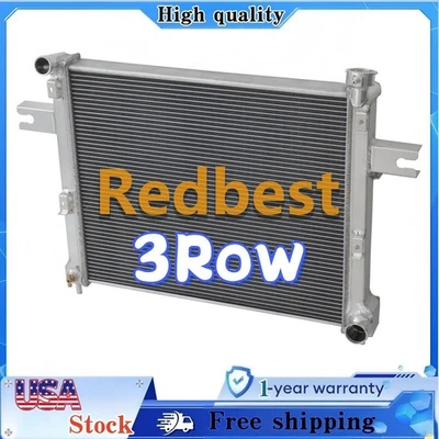 Radiador de aluminio de 3 filas para Jeep Grand Cherokee/Commander SRT Sport V6 V8 2005-2010 Foto 1 de 4