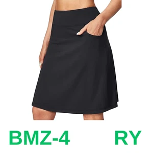 Ewedoos Knee Length Skorts for Woman Golf Skorts Skirts for Women, bLack, L - Picture 1 of 4
