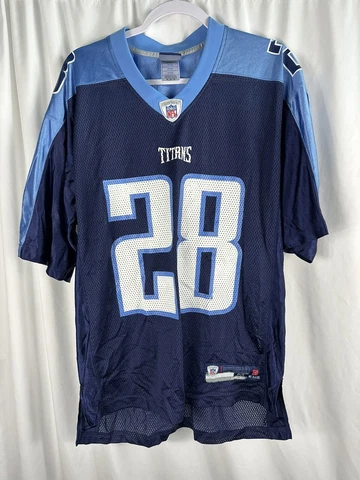 Reebok Tennessee Titans Chris Johnson #28 NFL Authentic Jersey Size M Cover