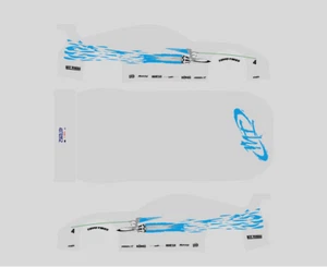 Calcomanía de tobogán de agua universal de tóner blanco personalizada escala 1/64 para Hot Wheels 07 - Imagen 1 de 1