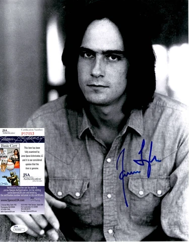 James Taylor In-Person Signed 11x14 Photo w/ JSA COA #P17053 Cover