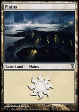 Plains (285) - Foil ~ Lightly Played Time Spiral MTG Magic UltimateMTG Land Card