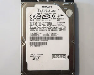 Hitachi HTS541010G9SA00 0A27310 DA1265 Thailand 2.5" 100gb Sata HDD SEP-05 - Picture 1 of 2