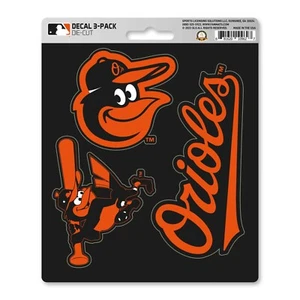 Baltimore Orioles MLB Vinyl Die-Cut Decal Sticker Set / 3 Pack *Free Shipping - Picture 1 of 1